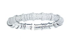 18 Karat Yellow Gold Diamond Flex-Bangle 10.5mm, Bracelet- 15.50 CT