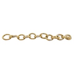 18K Yellow Gold Diamond Link Bracelet – 3.00 Carat VS G Natural Diamonds
