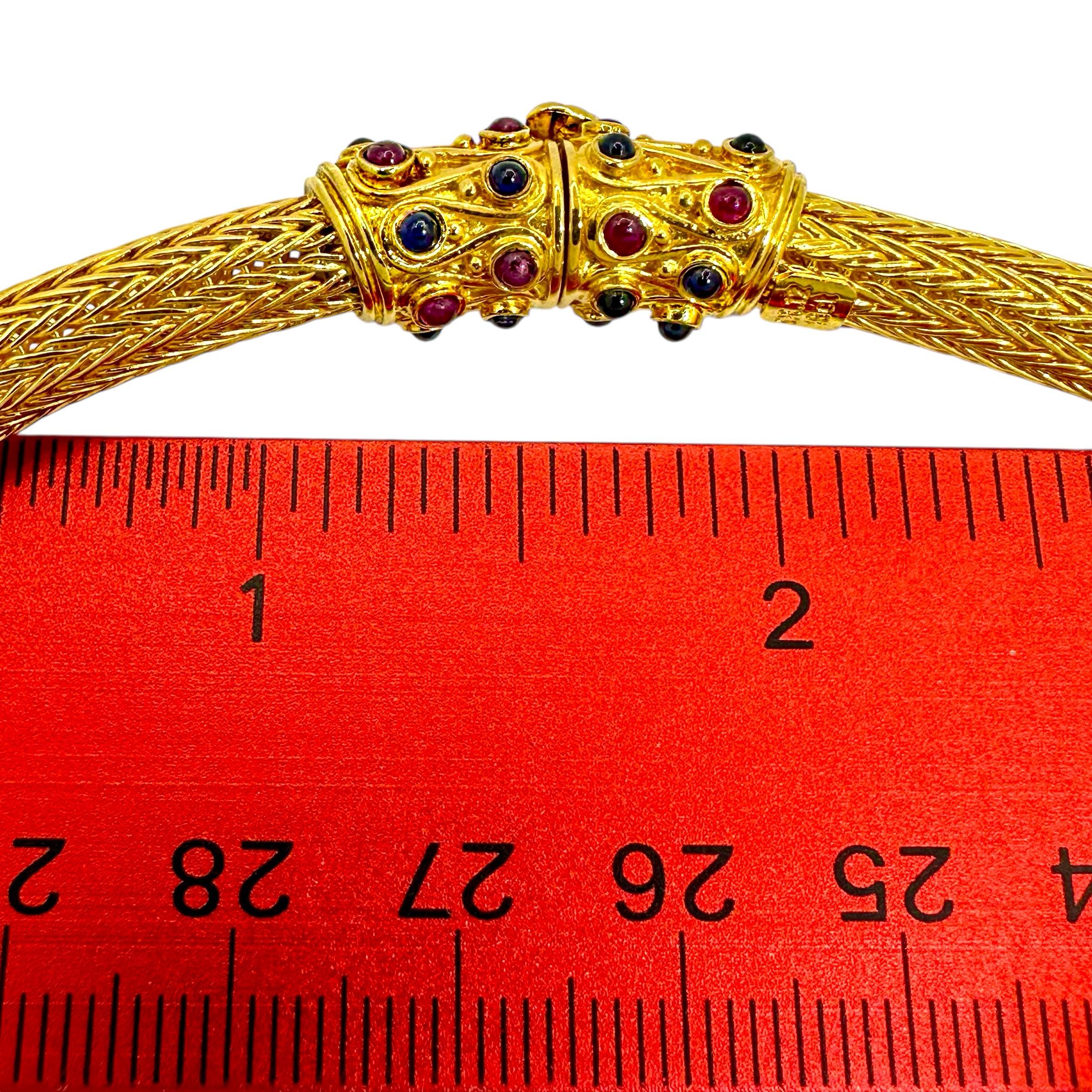 18K Gelbgold & Diamant Halskette mit einem 16.38Ct Tansanit in der Mitte im Angebot 3