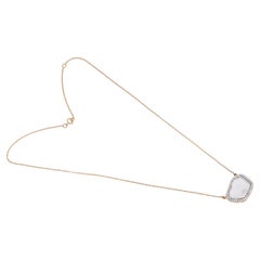 Collana di diamanti in oro giallo 18K