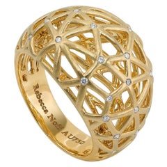 Anillo Nido Oro Amarillo 18K y Diamantes