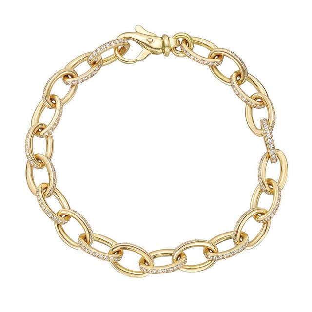 Tiffany and Co. Platinum and Diamond Star Charm Bracelet at 1stDibs ...