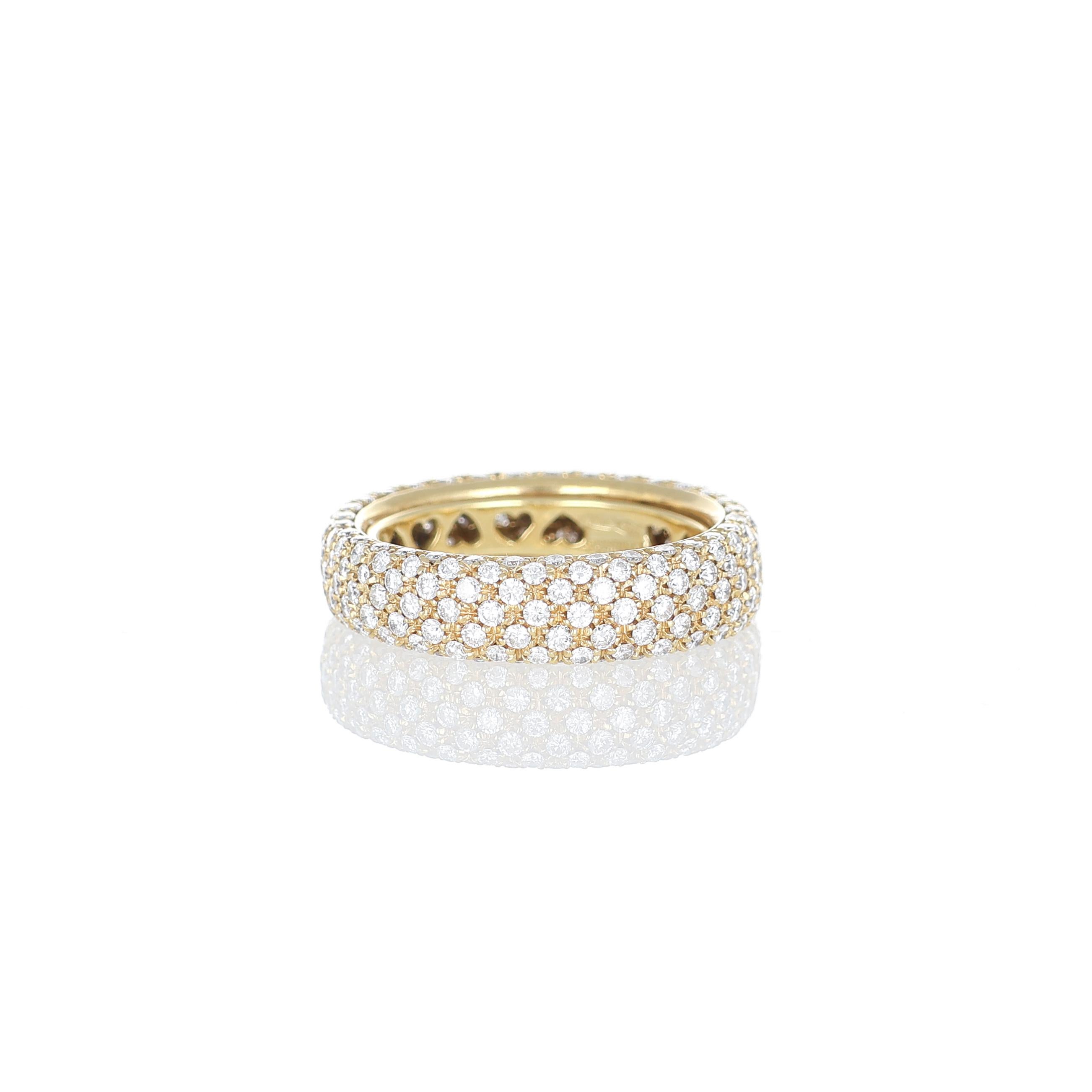 Bandeau pavé de diamants en or jaune 18K Neuf - En vente à Bergamo, BG