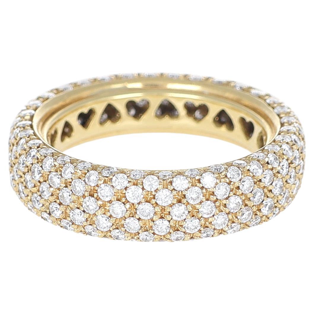 18K Yellow Gold Diamond Pavé Band