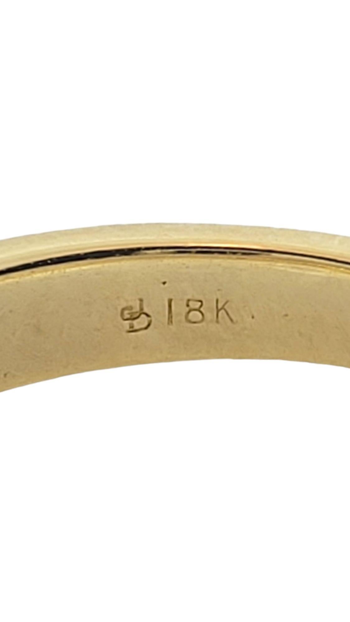 18 Karat Gelbgold Diamant, rosa Turmalin & blauer Zirkon Trinity-Stil Ring #18057 Damen im Angebot