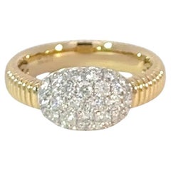 18K Gelbgold & Diamant Pinky Ring