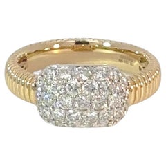 18K Gelbgold & Diamant Pinky Ring