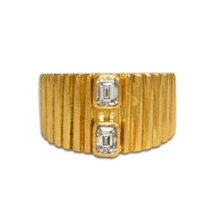 Vintage 18K Yellow Gold Diamond Ring 0.30ct