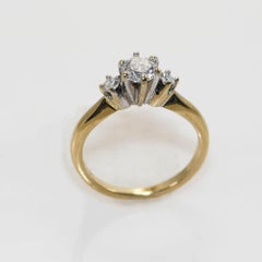 18K Yellow Gold Diamond Ring 0.55ct