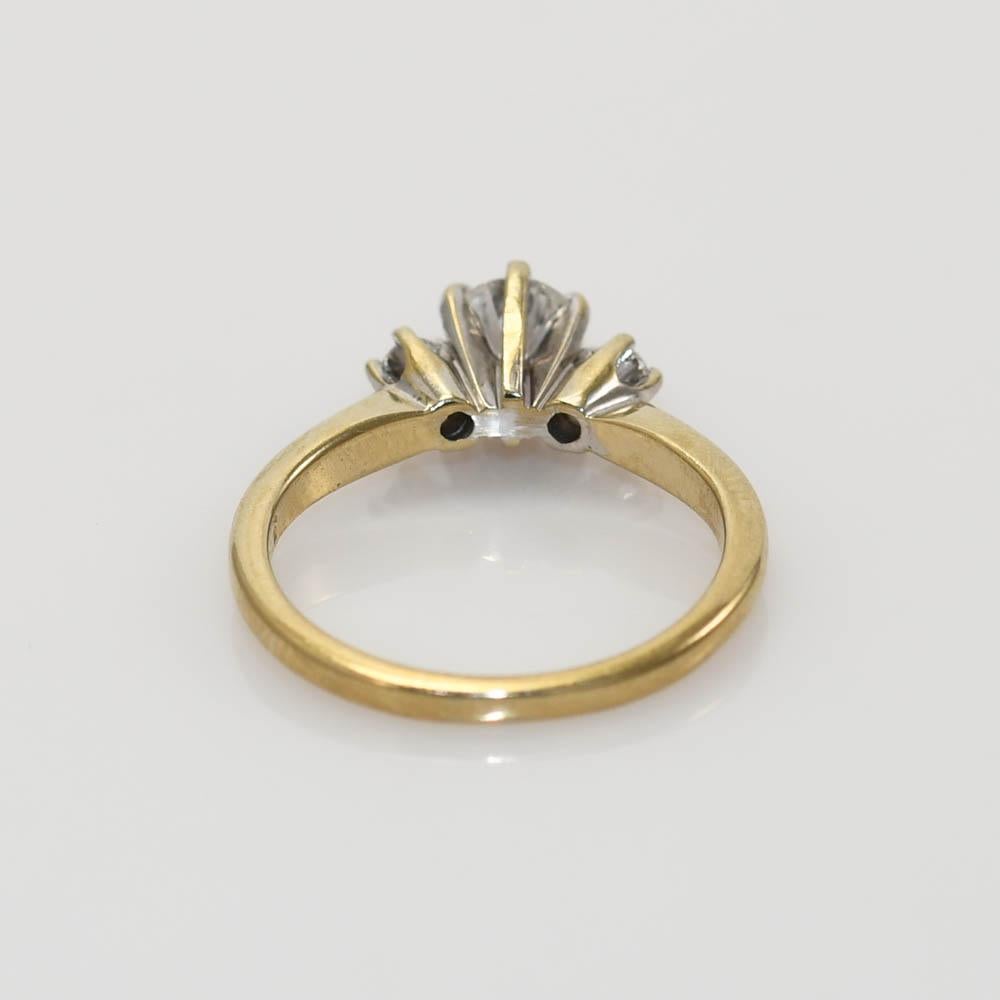 Bague en or jaune 18K avec diamant 0.55ct en vente 4