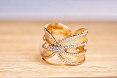18K Gelbgold Diamantring