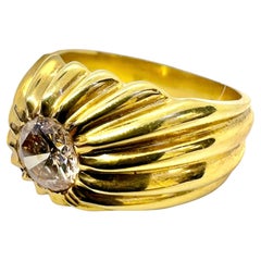 Sophia D. Bague en or jaune 18 carats avec diamants