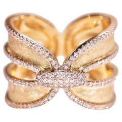 Bague en or jaune 18 carats avec diamant