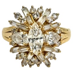 Bague en or jaune 18 carats avec diamant