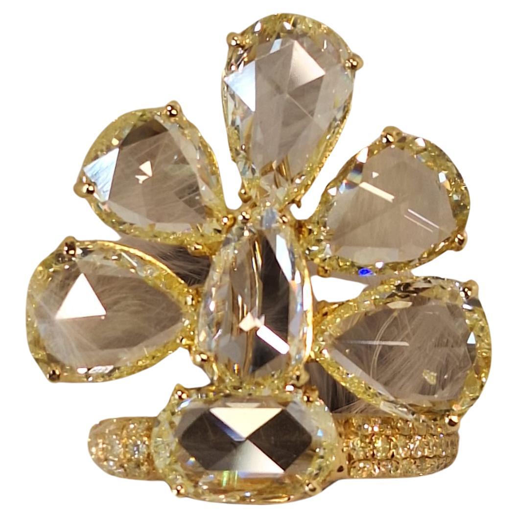 Bague en or jaune 18 carats avec diamant