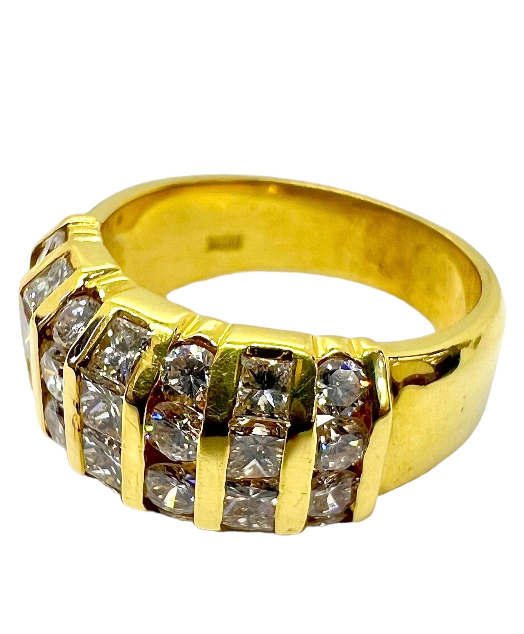 18K yellow gold diamond ring with round diamonds.

Sophia D by Joseph Dardashti LTD has been known worldwide for 35 years and are inspired by classic Art Deco design that merges with modern manufacturing techniques.  