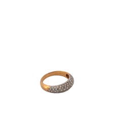 18K Yellow Gold Diamond Rounded Ring Van Cleef & Arpels
