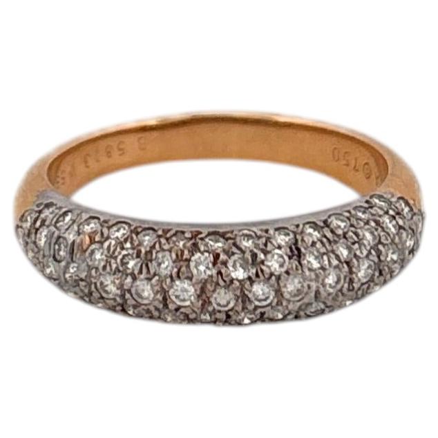 18K Yellow Gold Diamond Rounded Ring Van Cleef & Arpels