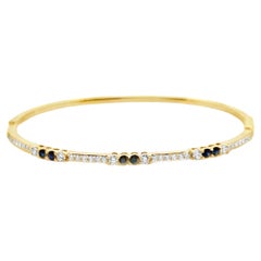18K Gelbgold Diamant & Saphir Armspange