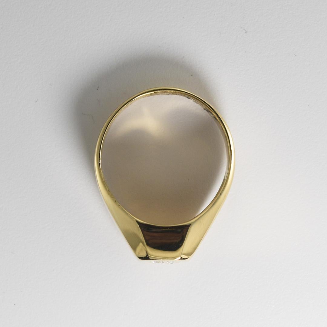 Anillo solitario de diamantes de oro amarillo de 18 quilates 0,50 ct 2