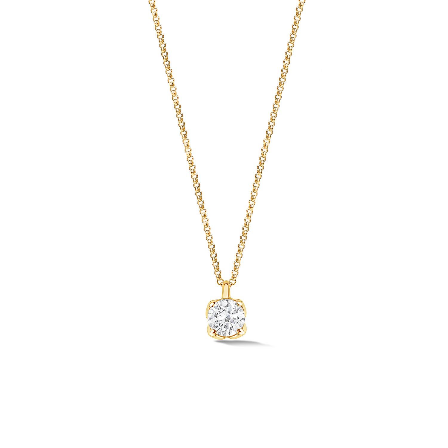Donna Ciondolo Stargazer con diamante in oro giallo 18k - 0,50ct in vendita