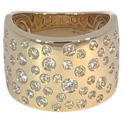 Bague en or jaune 18K et diamants