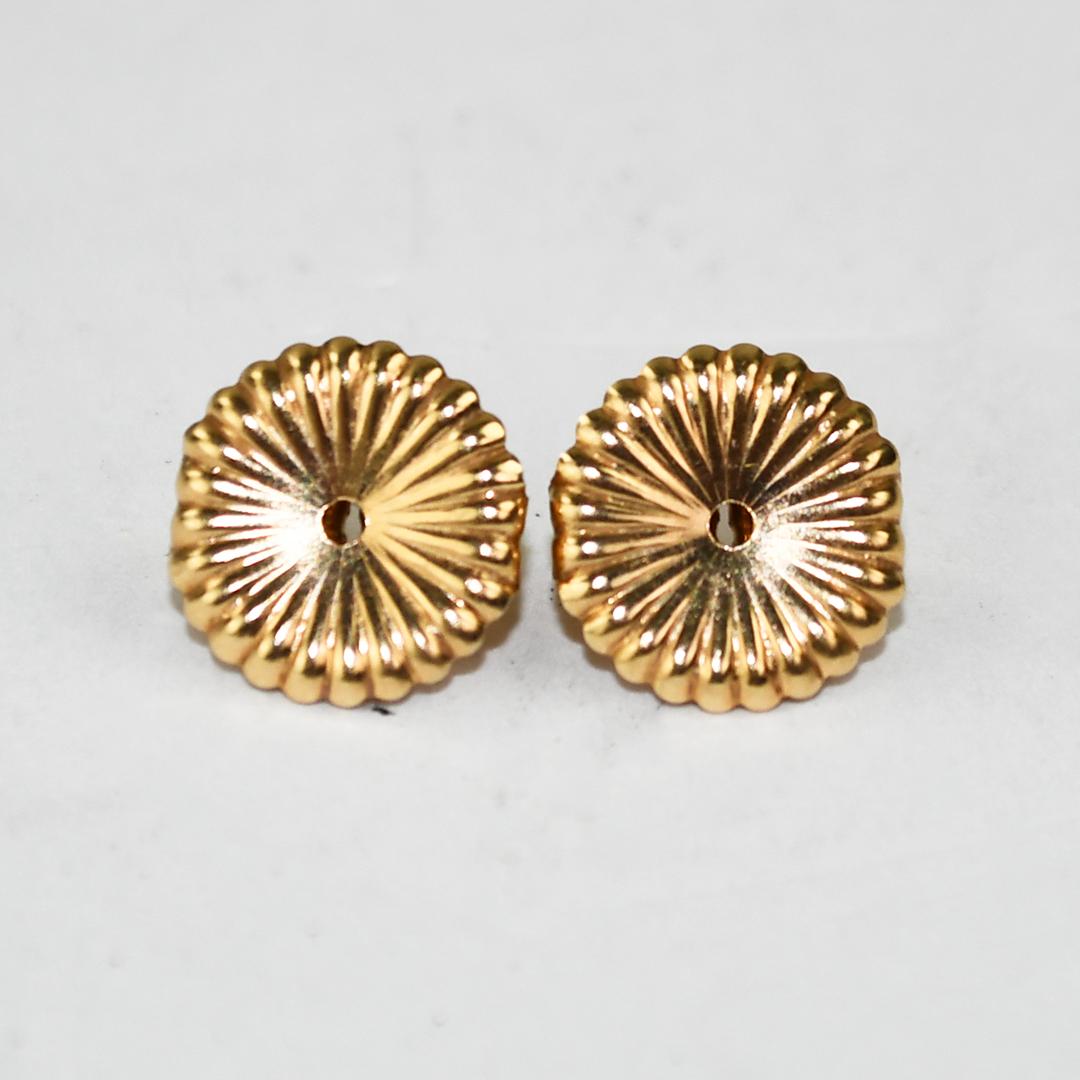 Pendientes de oro amarillo de 18 quilates con diamantes 1,42 ct en Excelente estado para la venta en Laguna Beach, CA