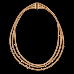 18k Yellow Gold & Diamond Swag Necklace