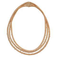 18k Yellow Gold & Diamond Swag Necklace