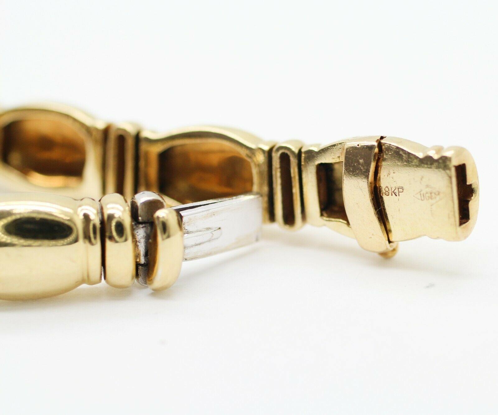 Contemporary 18 Karat Yellow Gold Diamonds Pave Bracelet, Containing 1.50 Carat