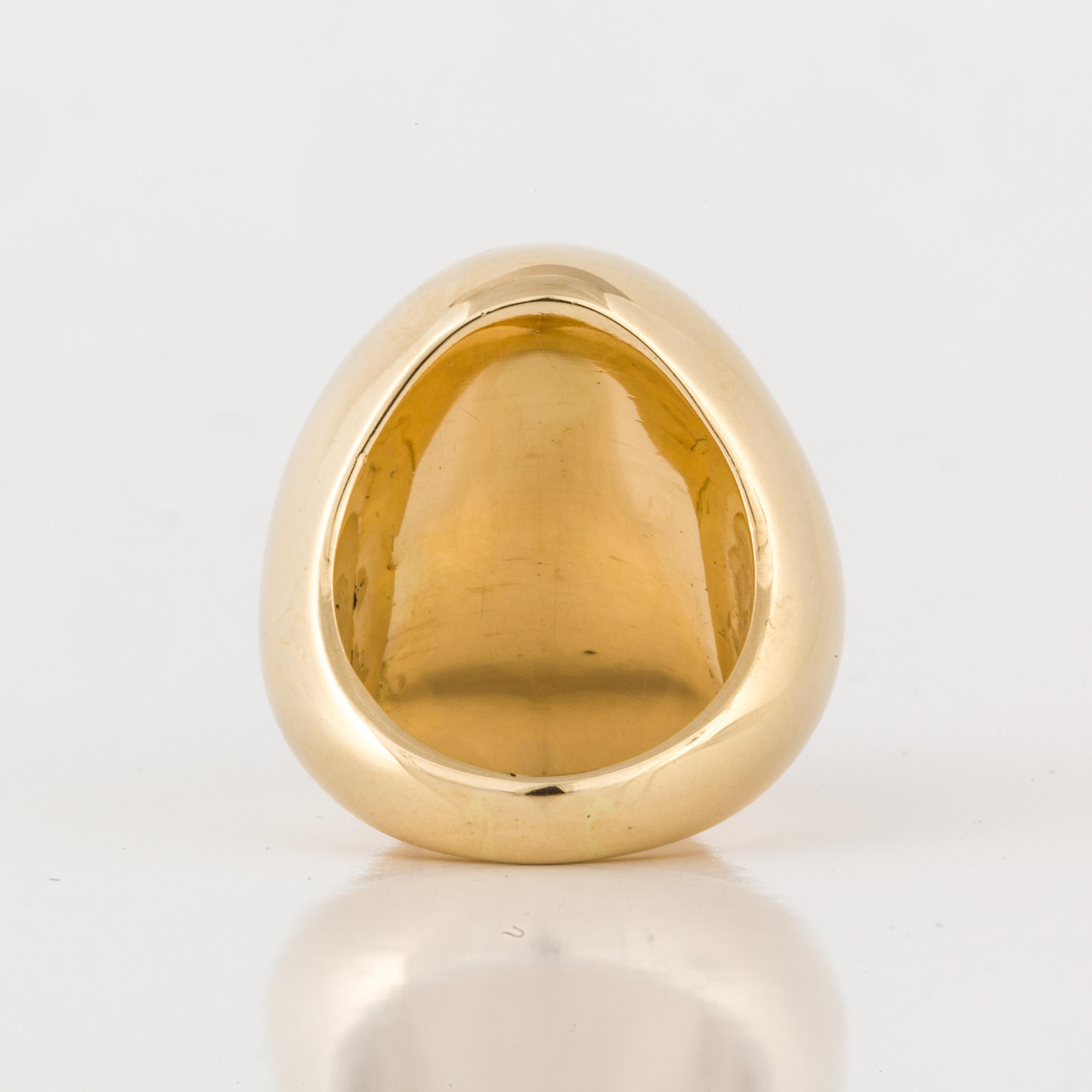 Women's Heavy Dome Ring in 18K Yellow Gold