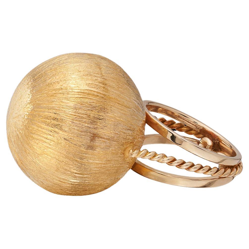 18k Yellow Gold Dome Ring