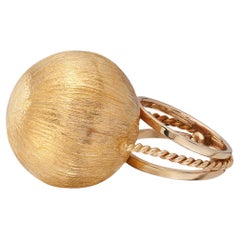 18k Gelbgold Kuppel Ring