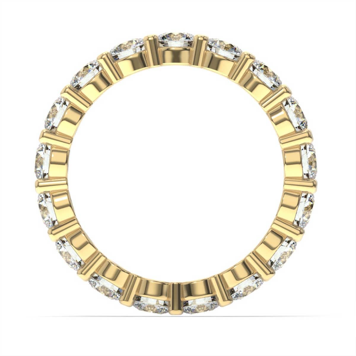 Timeless and classic. This eternity band features a perfectly matched round brilliant diamonds shared prong set. Experience the difference!

Product details: 

Center Gemstone Color: WHITE
Side Gemstone Type: NATURAL DIAMOND
Side Gemstone Shape: