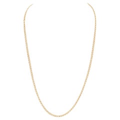18k Yellow Gold Double Ring Chain