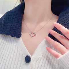 18K Yellow Gold Double V Teardrop Necklace with Natural Yellow Diamonds