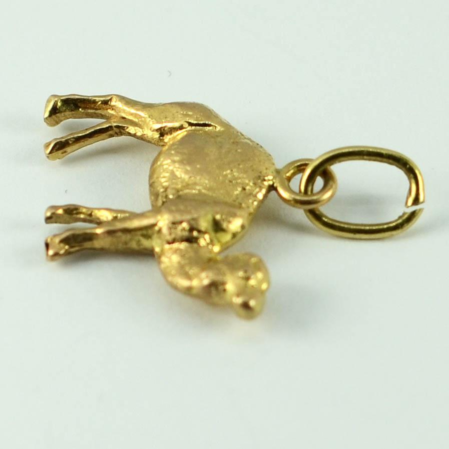 18 Karat Gelbgold Dromedary Camel Charm Anhänger für Damen oder Herren