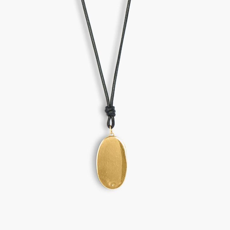 18k Yellow Gold Drusy Agate Pendant In New Condition For Sale In Fulham business exchange, London