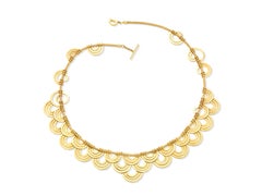 18 Karat Yellow Gold Duplex Necklace