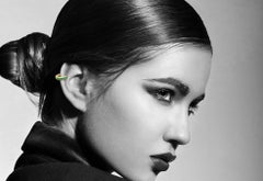 18 Karat Yellow Gold, Emerald Baguette Earcuff