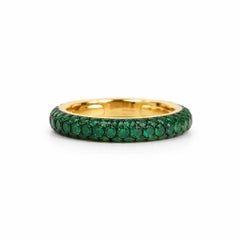 18K Yellow Gold & Emerald Ring