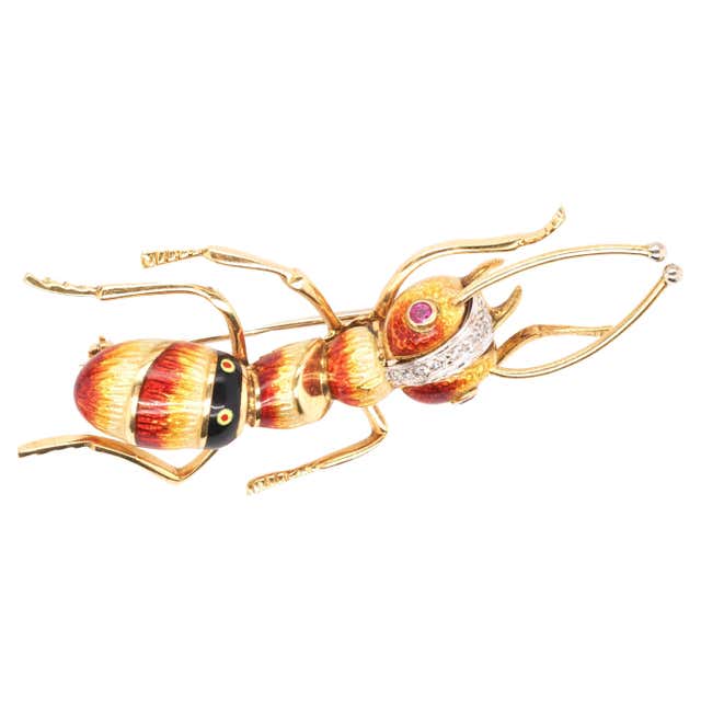 Circa 1920s Egyptian Revival 18K Scarab Belt Buckle with Enamel and ...