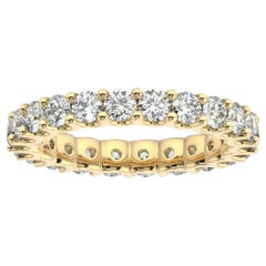 18K Gelbgold Eternity Pavia "U"" Diamantring '2 Ct. tw'