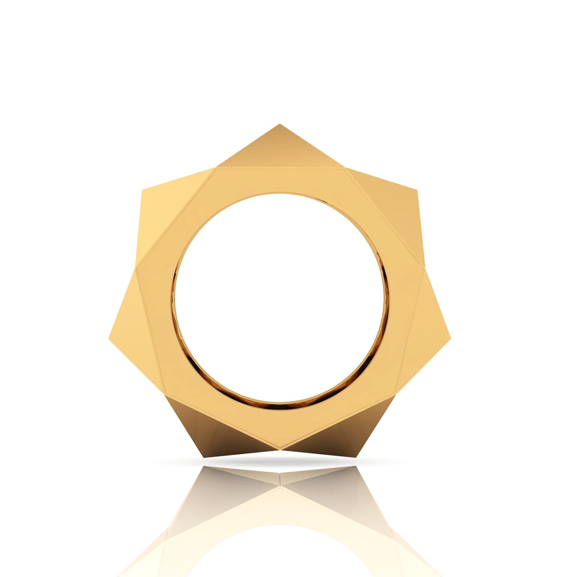 pyramid ring gold