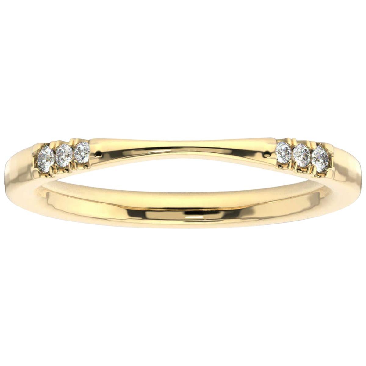 18K Yellow Gold Evelyn Diamond Ring For Sale