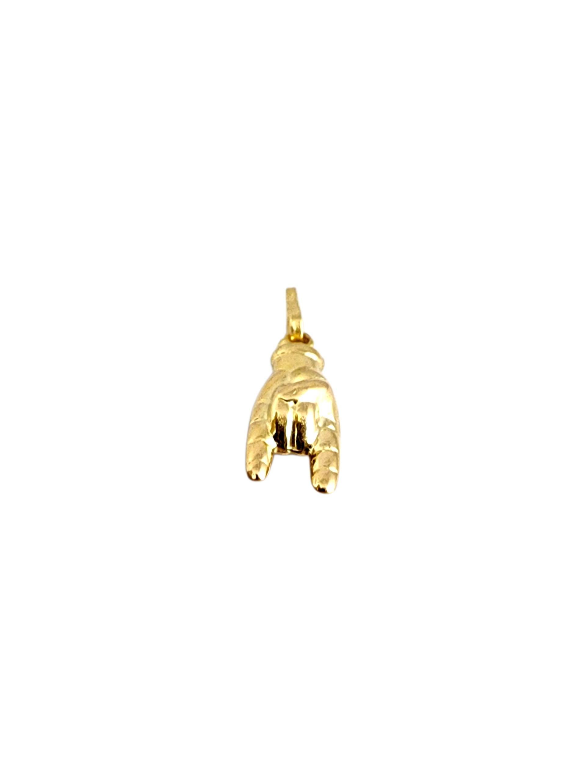 Donna Charm Figa Hand Malocchio in oro giallo 18K #22501 in vendita