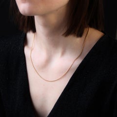 18k Gelbgold gefeilte Panzerkette