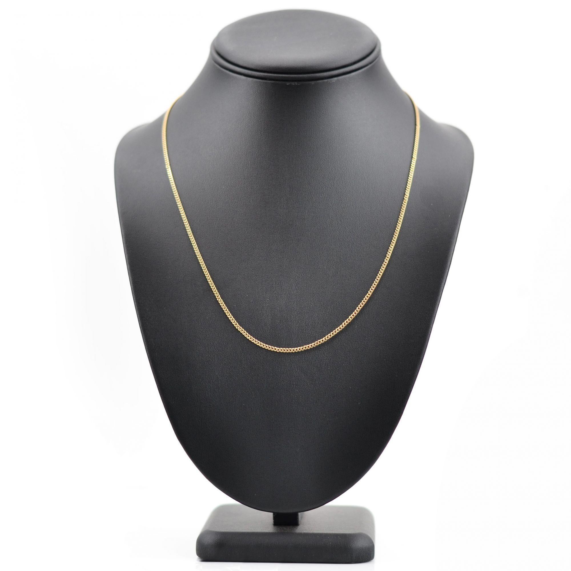 18k Gelbgold gefeilte Panzerkette (Moderne) im Angebot