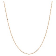 18k yellow gold filed curb chain