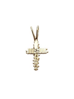 18K Yellow Gold Flexible Cross Pendant #25349
